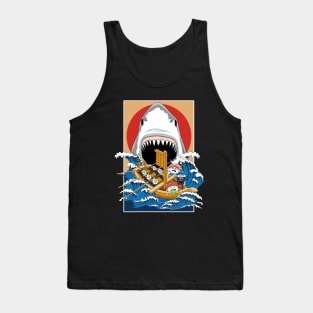 Sushi eater shark attack Tank Top